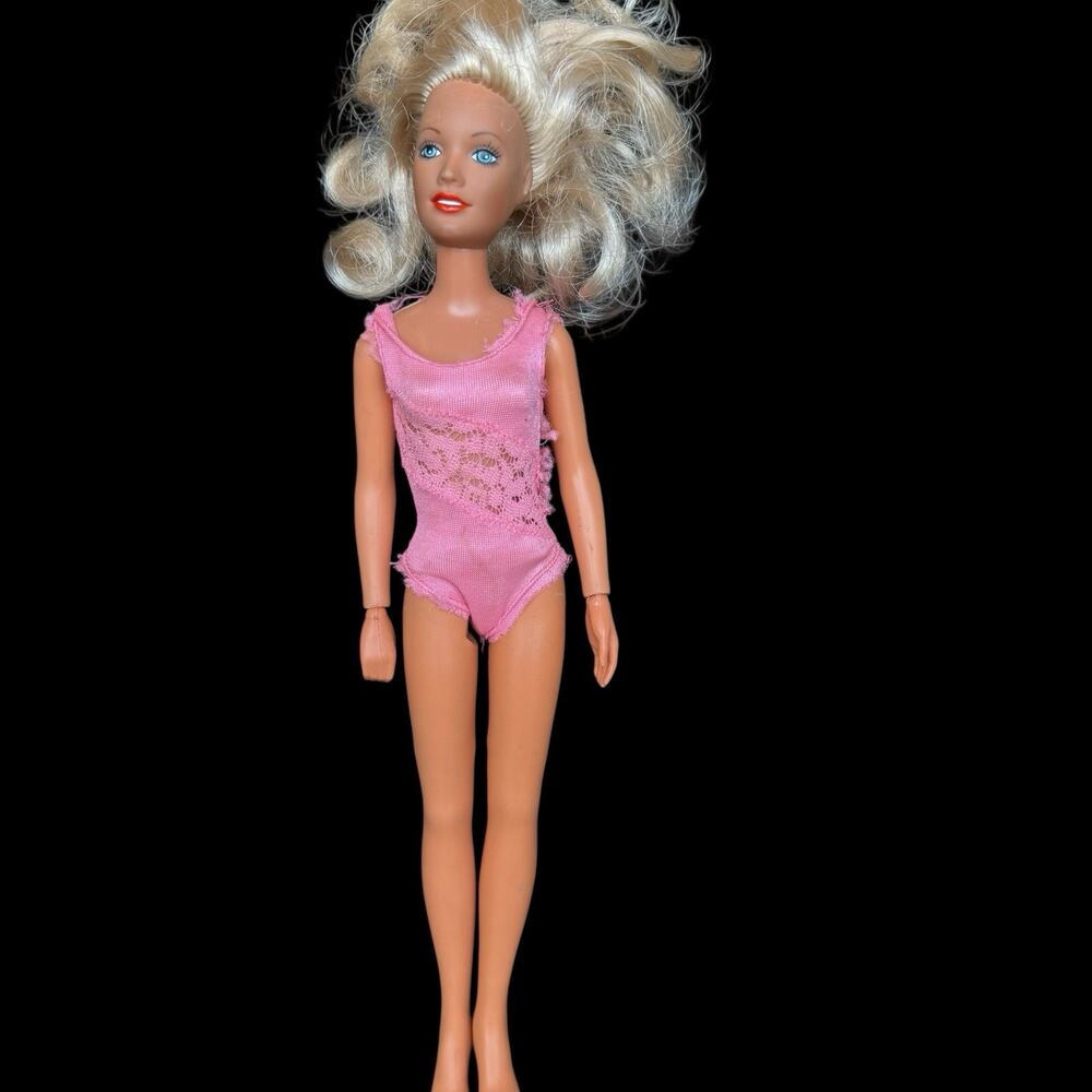 Vintage Kenner 1978 Blonde Darci Cover Girl Doll In Original Pink Swimsuit